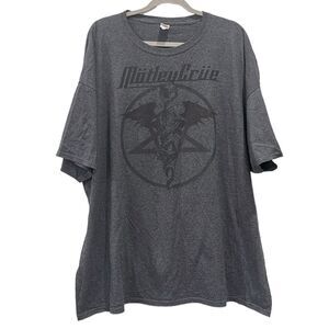 Motley Crue Fruit of The Loom Gray Band Tee T-shirt 3XL Rock Metal​​​​​